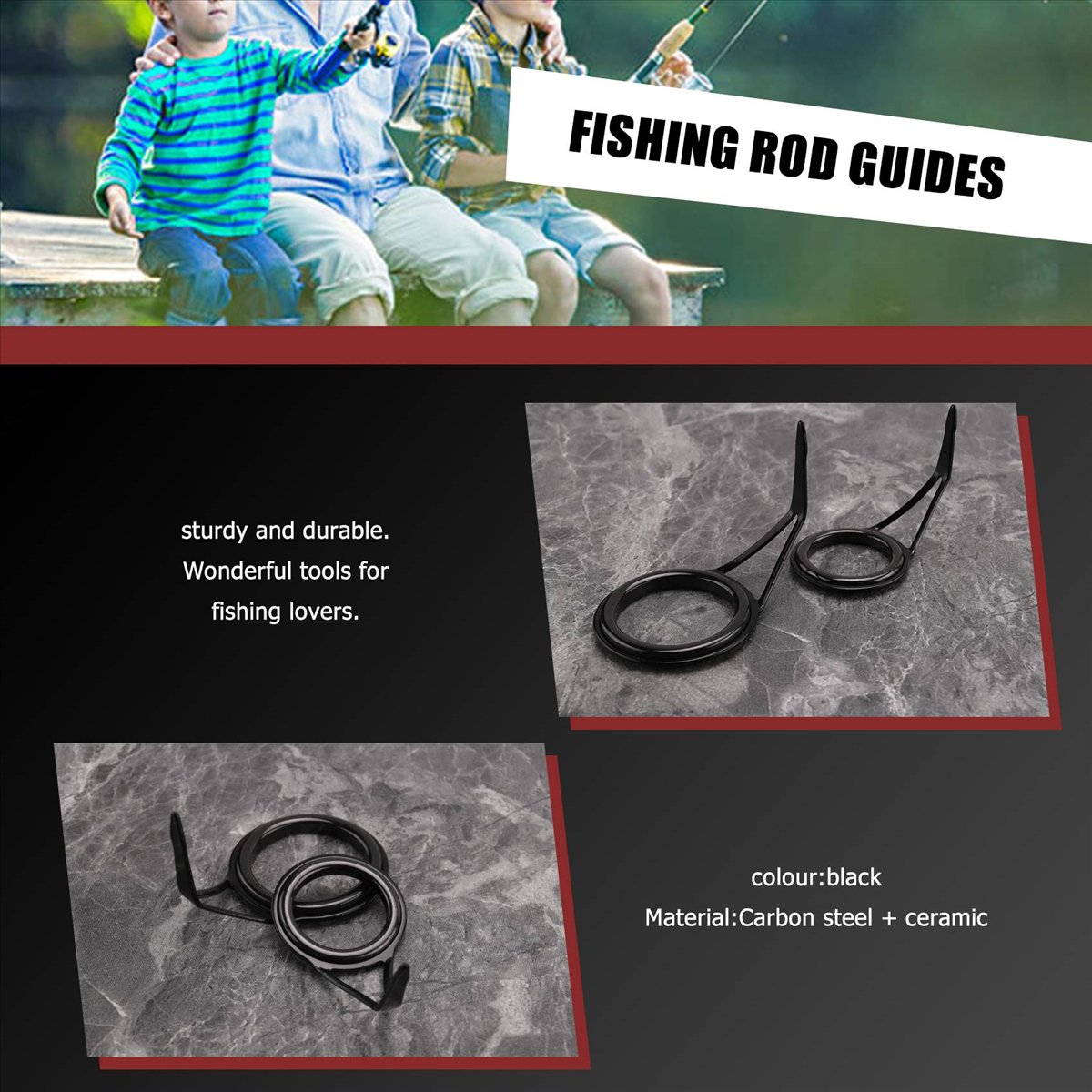 NEW8 Pcs/Set Fishing Rod Guide - Fishing 评论和价格