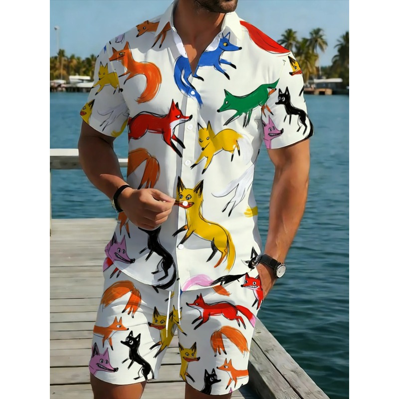 Premium Men's Printed Shirt Sh - Hiking 评论和价格