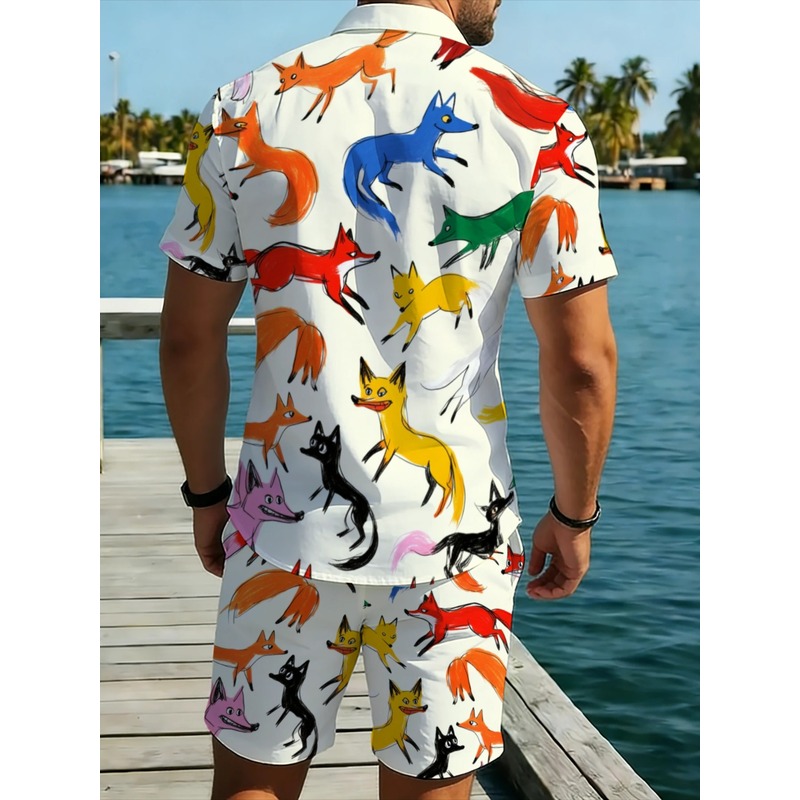 Premium Men's Printed Shirt Sh - Hiking 评论和价格