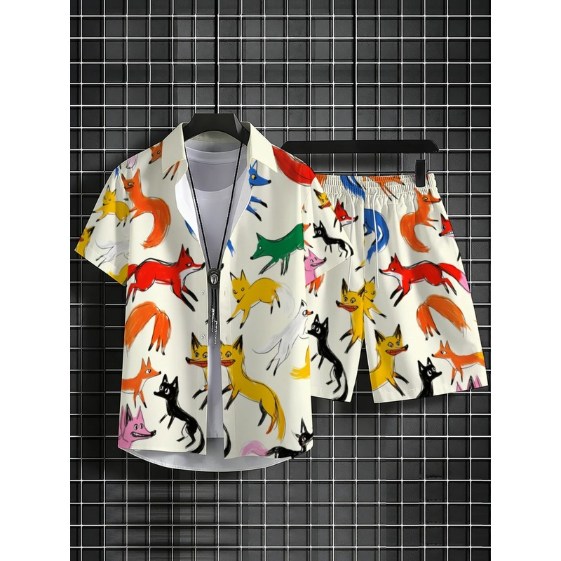 Premium Men's Printed Shirt Sh - Hiking 评论和价格