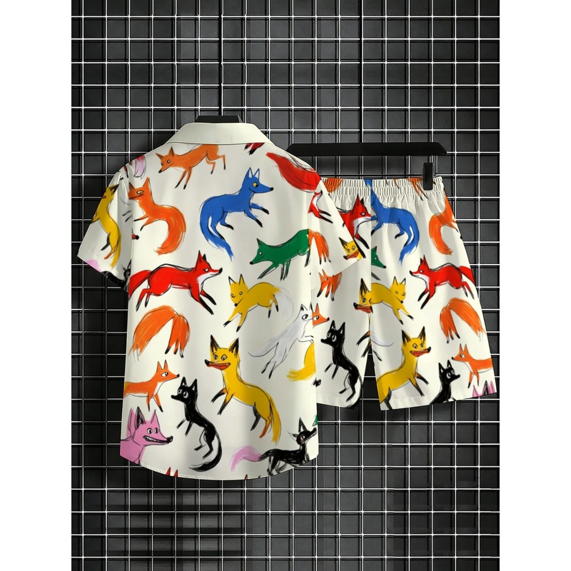 Premium Men's Printed Shirt Sh - Hiking 评论和价格