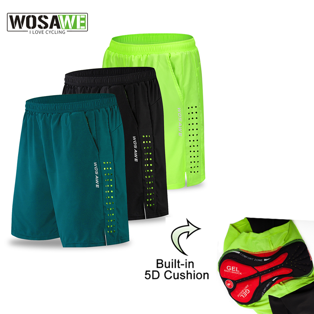 WOSAWE MTB Shorts Quick Dry Br - Padded Cycling Shorts 5D Gel 评论和价格